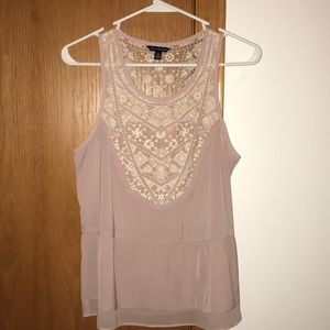 American Eagle peplum tank top